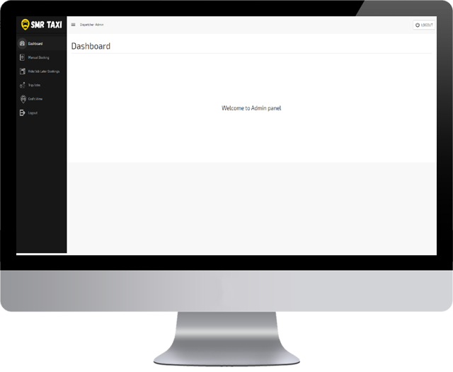 Taxi app dispatcher tab